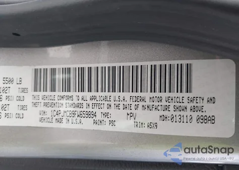 2015 Jeep Cherokee Latitude from USA, damaged, VIN 1C4PJMCB9FW659894